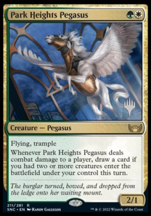 Park Heights Pegasus (Promo Pack) [Streets of New Capenna Promos] | Gamers Paradise