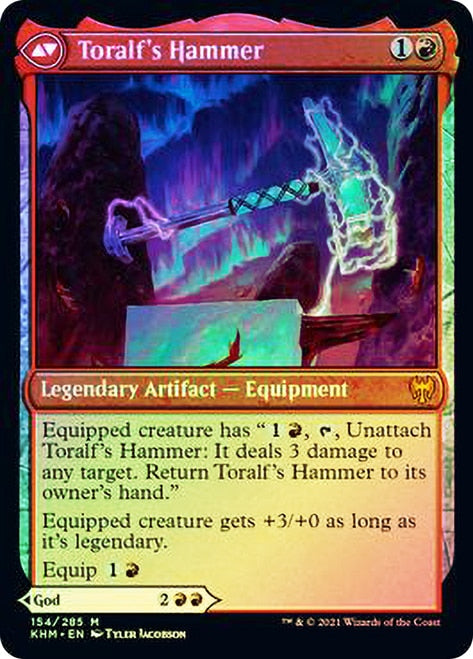 Toralf, God of Fury // Toralf's Hammer [Kaldheim Prerelease Promos] | Gamers Paradise