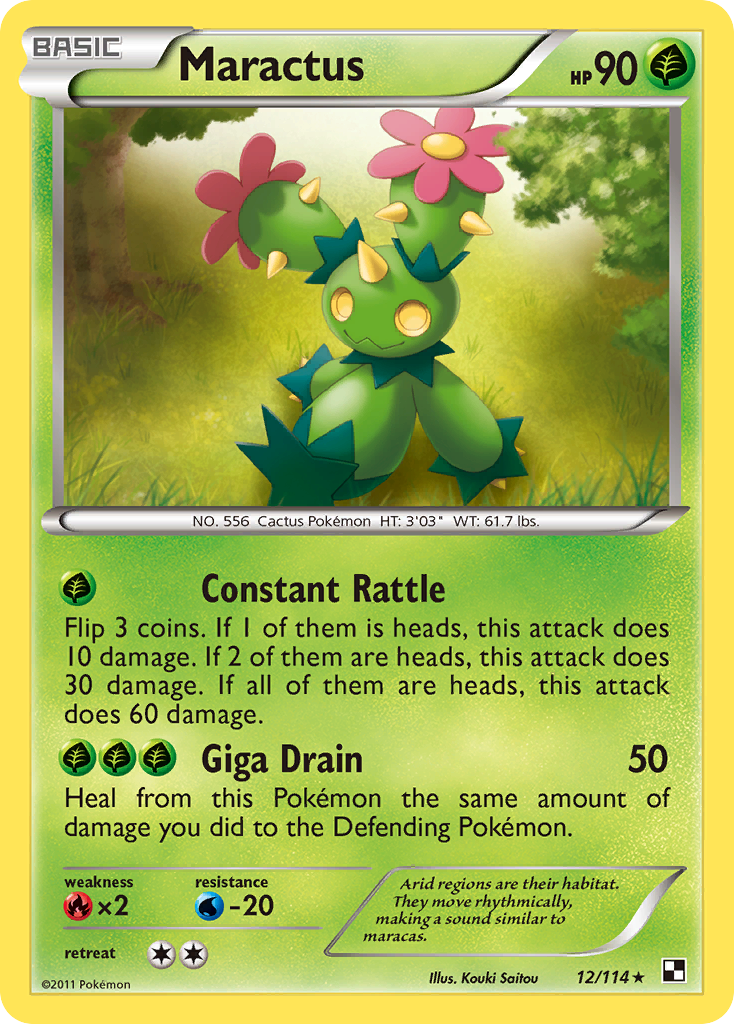 Maractus (12/114) [Black & White: Base Set] | Gamers Paradise