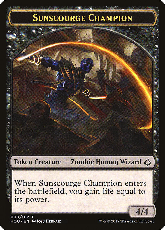 Sunscourge Champion Token [Hour of Devastation Tokens] | Gamers Paradise