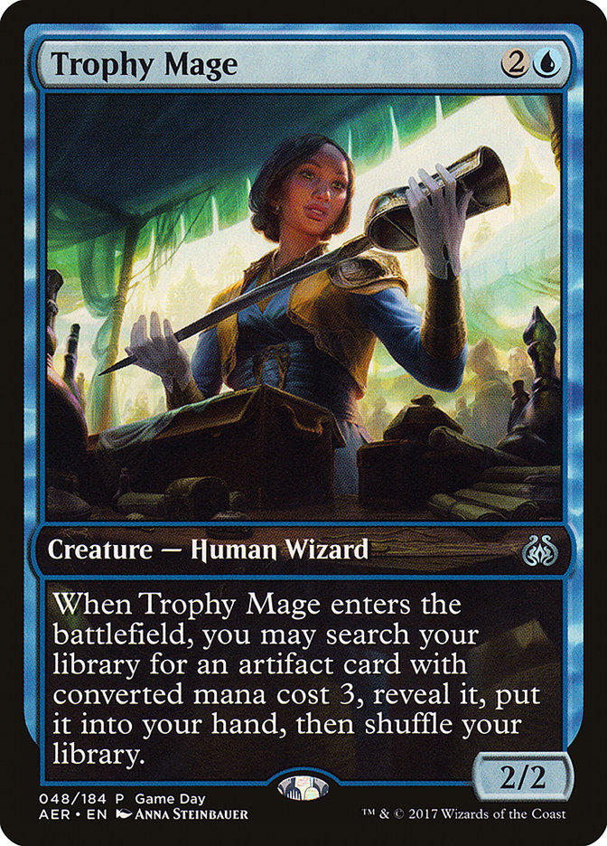 Trophy Mage (Game Day) [Aether Revolt Promos] | Gamers Paradise