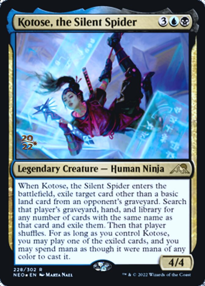 Kotose, the Silent Spider [Kamigawa: Neon Dynasty Prerelease Promos] | Gamers Paradise