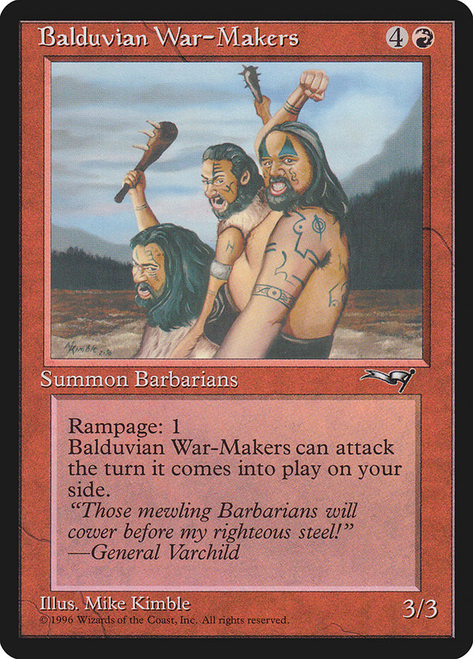 Balduvian War-Makers (Treeline Background) [Alliances] | Gamers Paradise