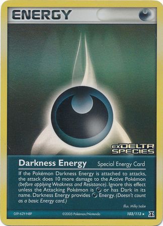 Darkness Energy (103/113) (Stamped) [EX: Delta Species] | Gamers Paradise