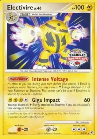 Electivire (3/130) (Regional Championship Promo) [Diamond & Pearl: Base Set] | Gamers Paradise