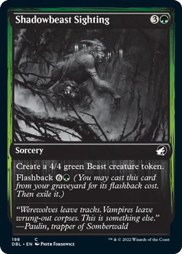 Shadowbeast Sighting [Innistrad: Double Feature] | Gamers Paradise