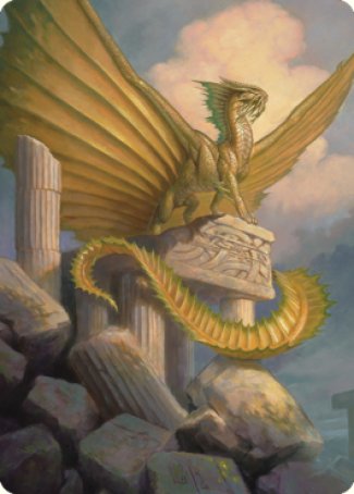 Ancient Gold Dragon Art Card (05) [Commander Legends: Battle for Baldur's Gate Art Series] | Gamers Paradise