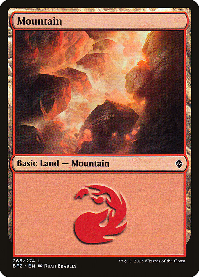 Mountain (265a) [Battle for Zendikar] | Gamers Paradise