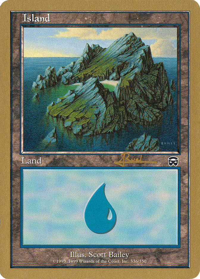 Island (ar336a) (Antoine Ruel) [World Championship Decks 2001] | Gamers Paradise