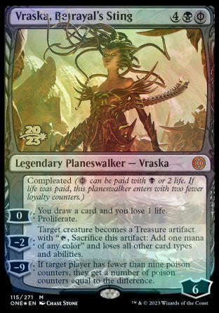 Vraska, Betrayal's Sting [Phyrexia: All Will Be One Prerelease Promos] | Gamers Paradise