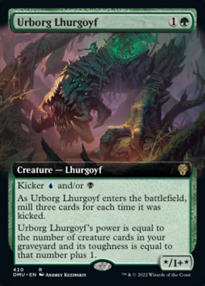 Urborg Lhurgoyf (Extended Art) [Dominaria United] | Gamers Paradise