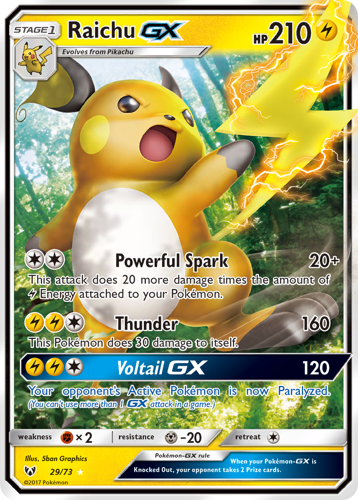 Raichu GX (29/73) [Sun & Moon: Shining Legends] | Gamers Paradise