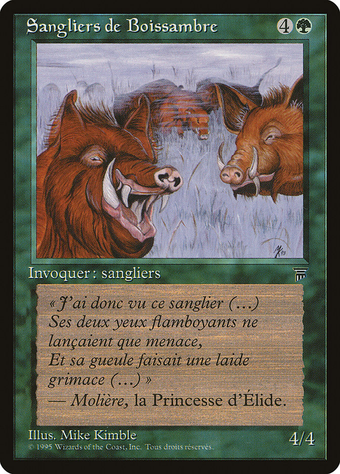 Durkwood Boars (French) - "Sangliers de Boissambre" [Renaissance] | Gamers Paradise