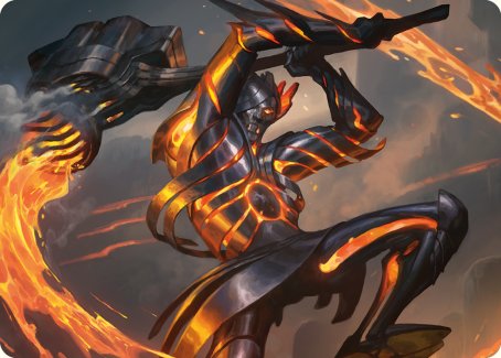 Forgehammer Centurion Art Card [Phyrexia: All Will Be One Art Series] | Gamers Paradise