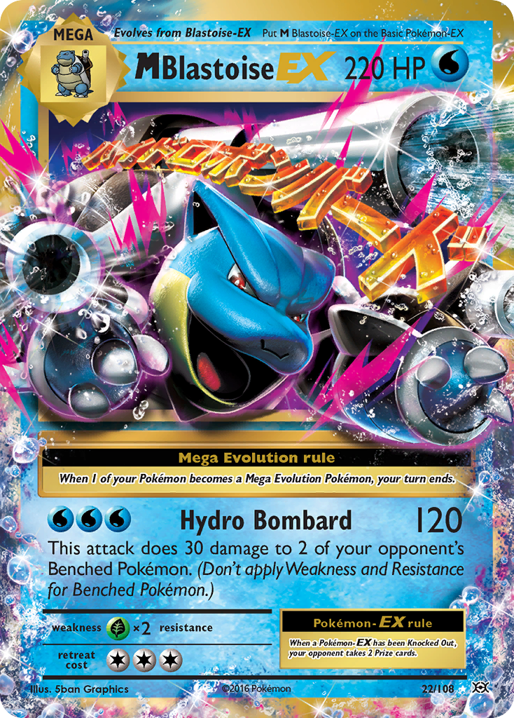 M Blastoise EX (22/108) [XY: Evolutions] | Gamers Paradise