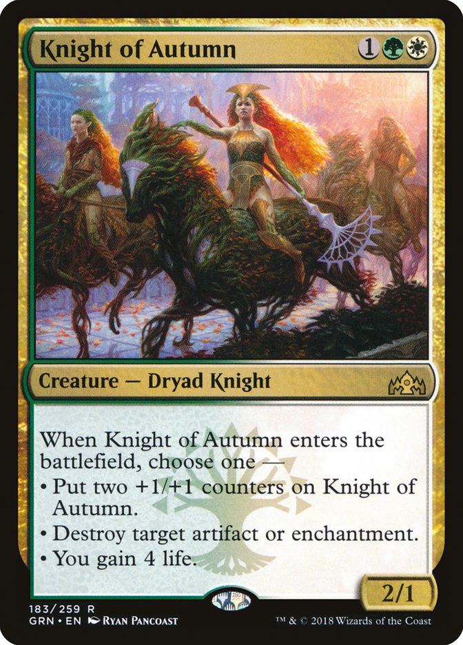 Knight of Autumn [Guilds of Ravnica] | Gamers Paradise