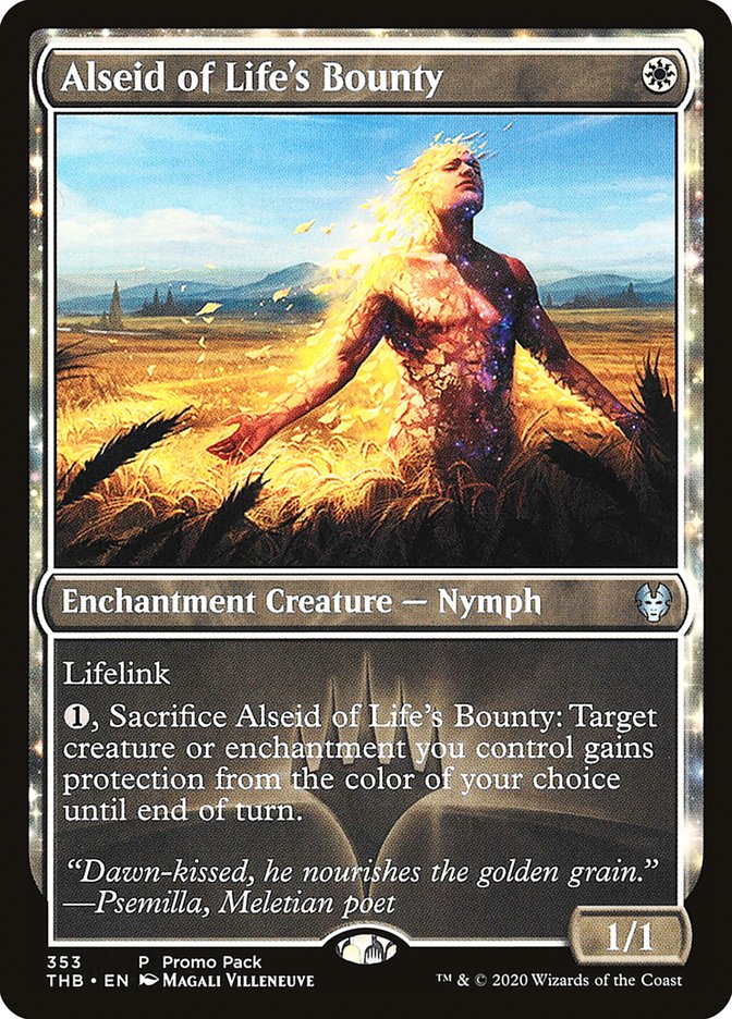 Alseid of Life's Bounty (Promo Pack) [Theros Beyond Death Promos] | Gamers Paradise