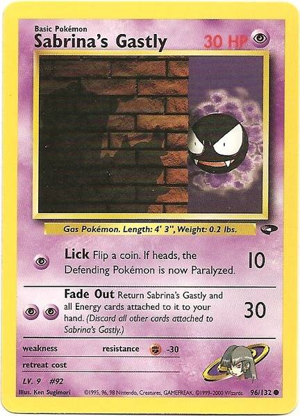 Sabrina's Gastly (96/132) [Gym Challenge Unlimited] | Gamers Paradise