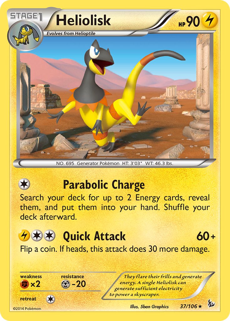 Heliolisk (37/106) (Theme Deck Exclusive) [XY: Flashfire] | Gamers Paradise