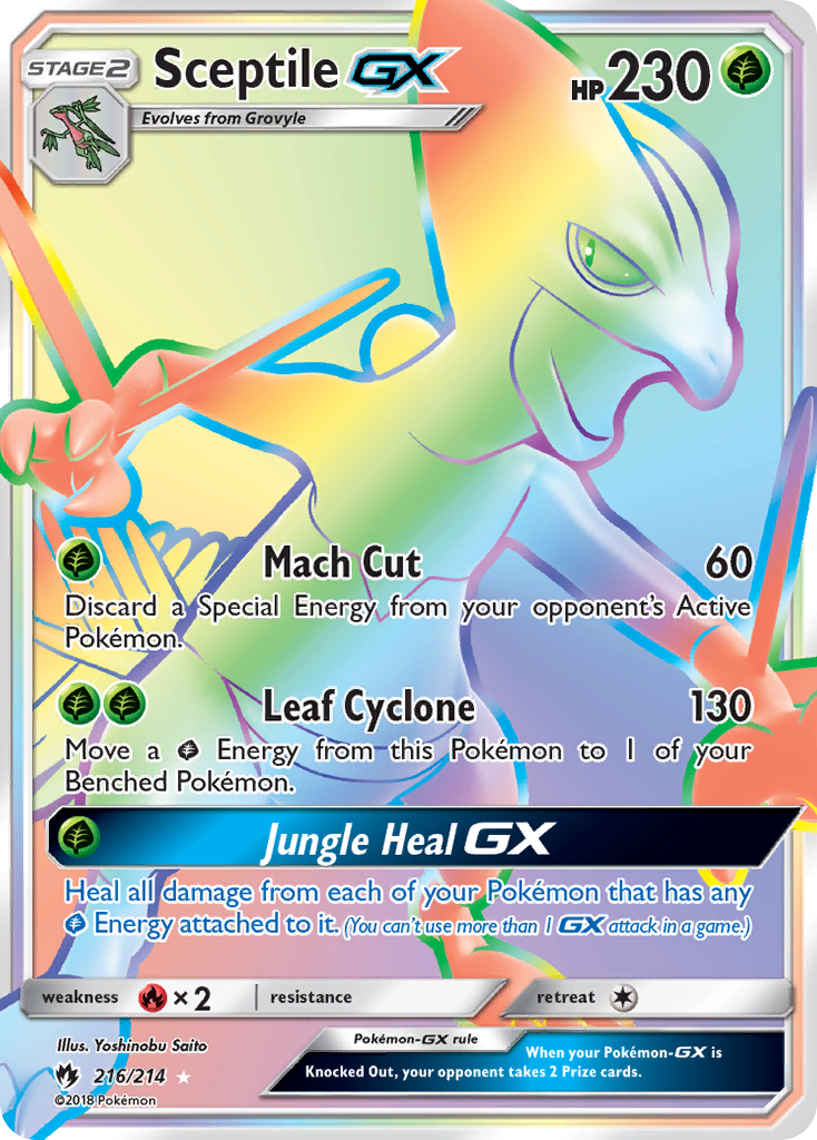 Sceptile GX (216/214) [Sun & Moon: Lost Thunder] | Gamers Paradise