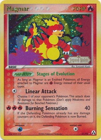 Magmar (21/92) (Stamped) [EX: Legend Maker] | Gamers Paradise