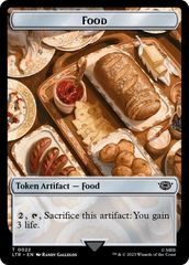 Treasure // Food (0022) Double-Sided Token (Surge Foil) [The Lord of the Rings: Tales of Middle-Earth Tokens] | Gamers Paradise