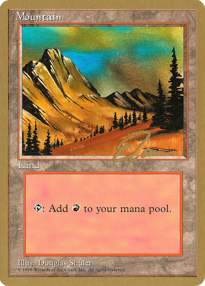 Mountain (et375) (Eric Tam) [Pro Tour Collector Set] | Gamers Paradise