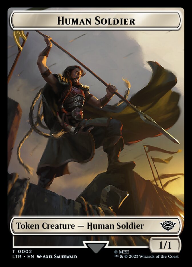 Human Soldier Token (02) [The Lord of the Rings: Tales of Middle-Earth Tokens] | Gamers Paradise