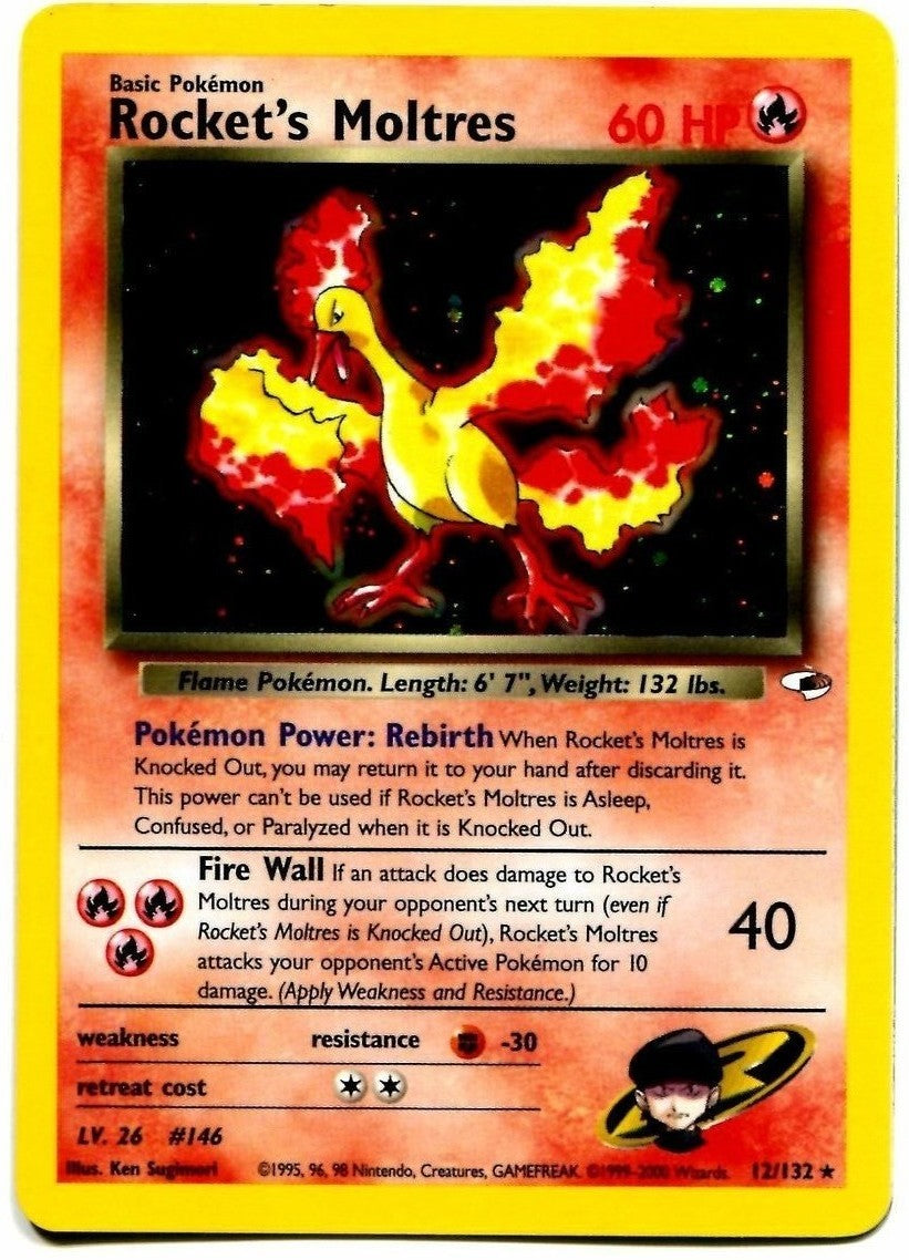 Rocket's Moltres (12/132) [Gym Heroes Unlimited] | Gamers Paradise