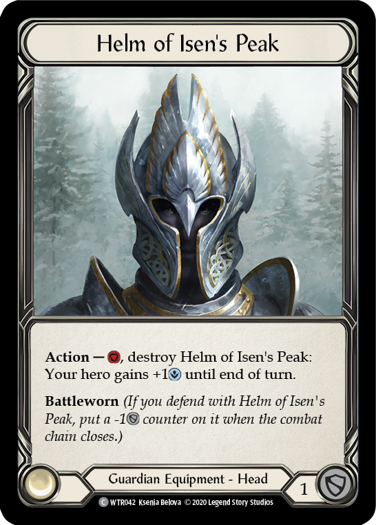 Helm of Isen's Peak [U-WTR042] (Welcome to Rathe Unlimited)  Unlimited Rainbow Foil | Gamers Paradise