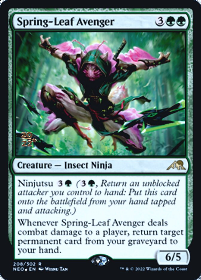 Spring-Leaf Avenger [Kamigawa: Neon Dynasty Prerelease Promos] | Gamers Paradise