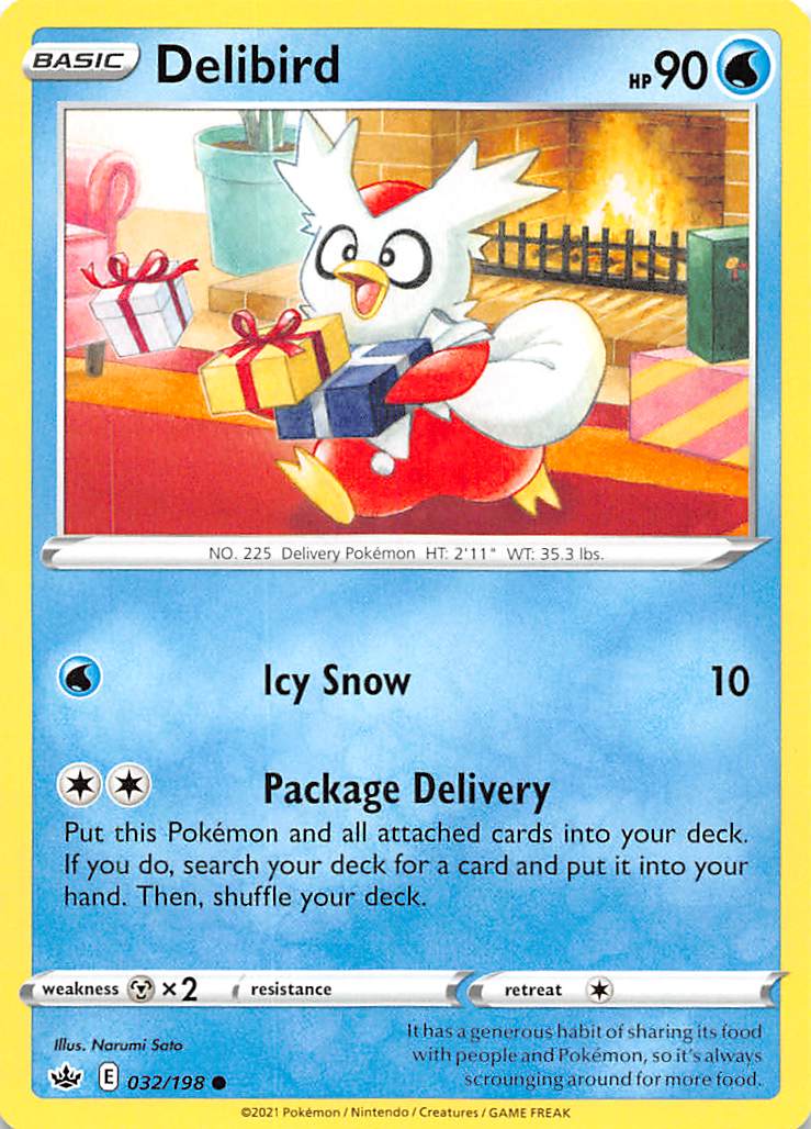Delibird (032/198) [Sword & Shield: Chilling Reign] | Gamers Paradise