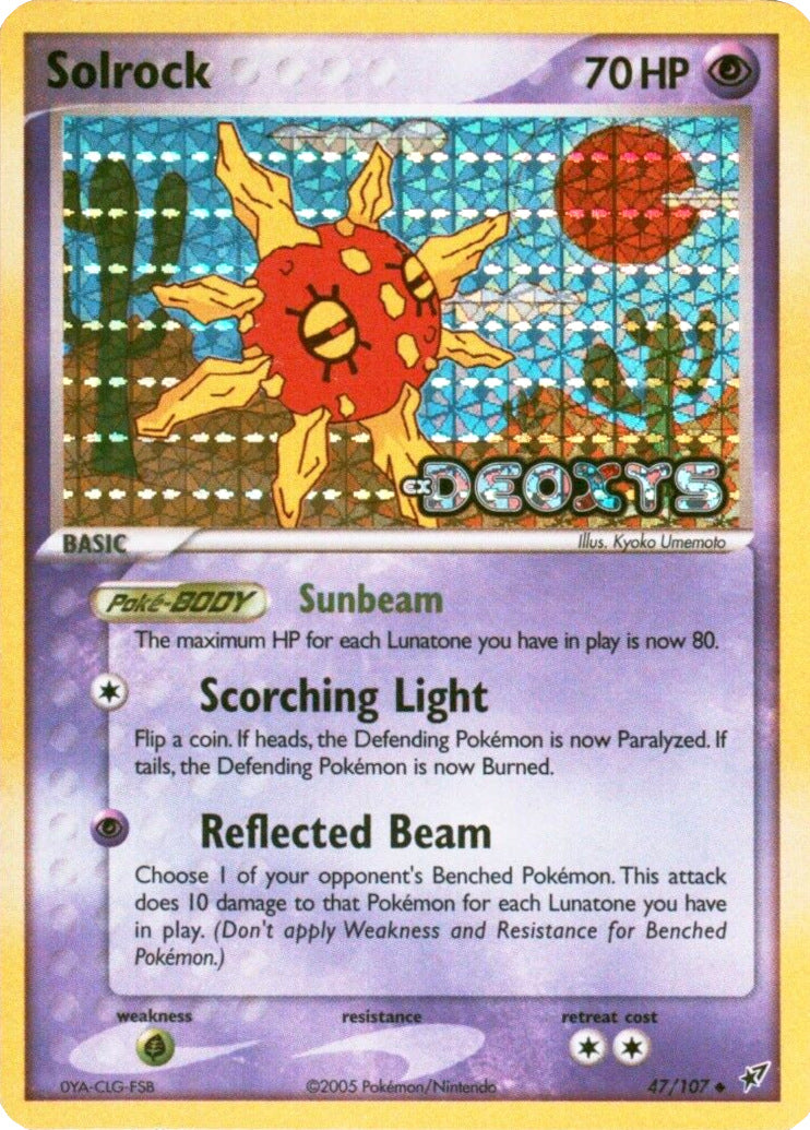 Solrock (47/107) (Stamped) [EX: Deoxys] | Gamers Paradise