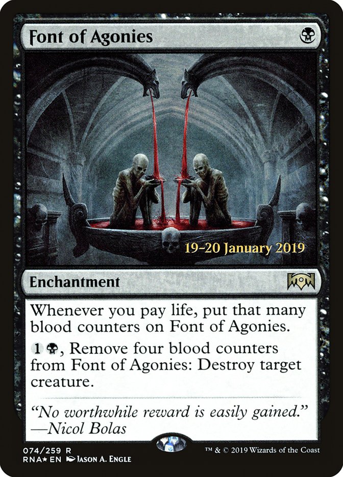 Font of Agonies [Ravnica Allegiance Prerelease Promos] | Gamers Paradise