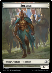 Soldier // Insect Double-Sided Token [March of the Machine Commander Tokens] | Gamers Paradise