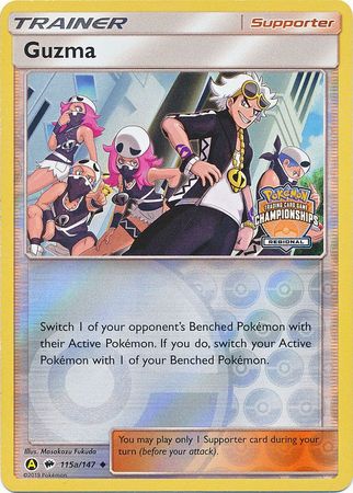 Guzma (115a/147) (Regional Championship Promo) [Sun & Moon: Burning Shadows] | Gamers Paradise