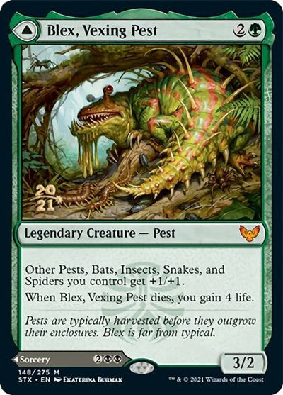 Blex, Vexing Pest // Search for Blex [Strixhaven: School of Mages Prerelease Promos] | Gamers Paradise