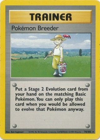 Pokemon Breeder (76/102) [Base Set Unlimited] | Gamers Paradise