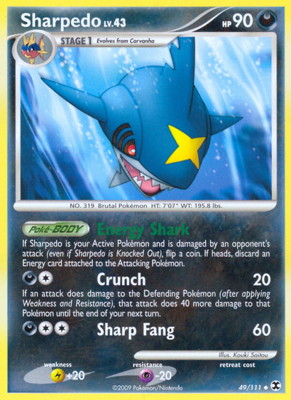 Sharpedo (49/111) [Platinum: Rising Rivals] | Gamers Paradise