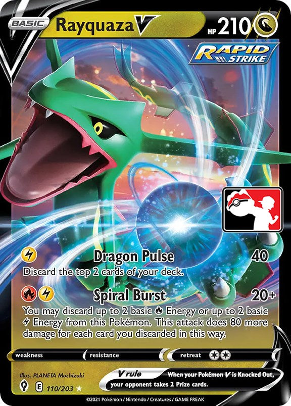 Rayquaza V (110/203) [Prize Pack Series One] | Gamers Paradise