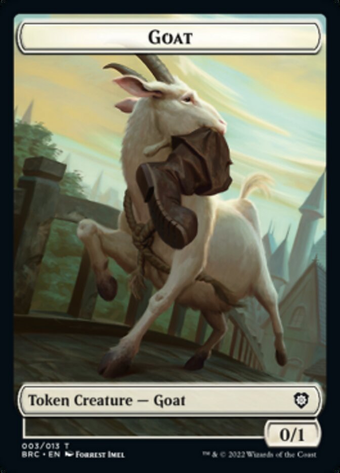 Construct (008) // Goat Double-Sided Token [The Brothers' War Commander Tokens] | Gamers Paradise