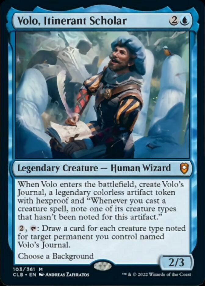 Volo, Itinerant Scholar [Commander Legends: Battle for Baldur's Gate] | Gamers Paradise