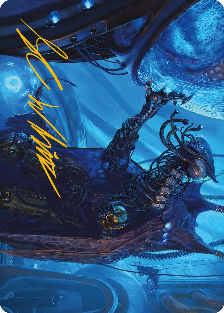 Atmosphere Surgeon Art Card (Gold-Stamped Signature) [Phyrexia: All Will Be One Art Series] | Gamers Paradise