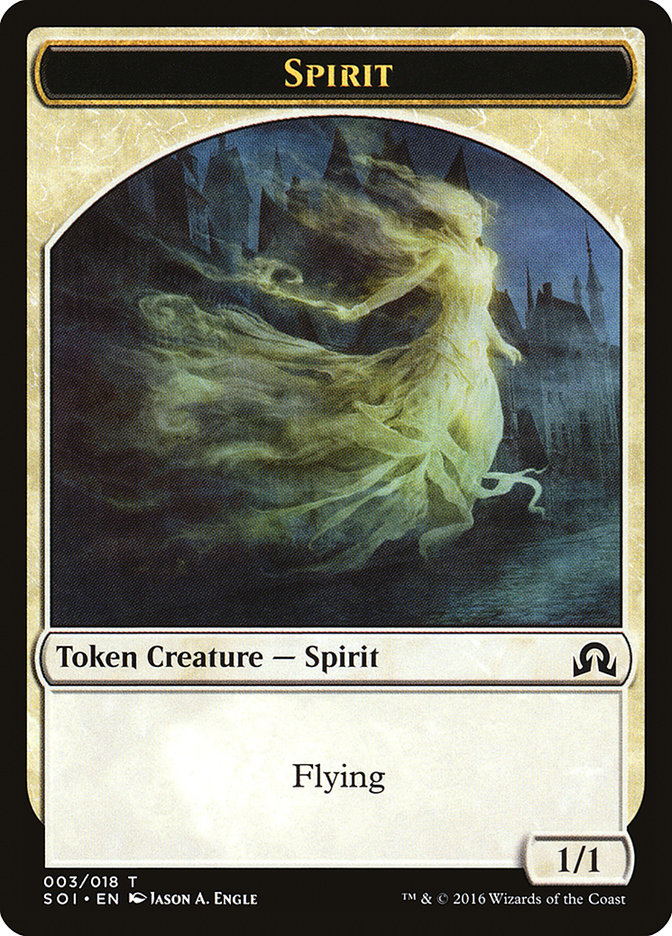 Spirit Token [Shadows over Innistrad Tokens] | Gamers Paradise