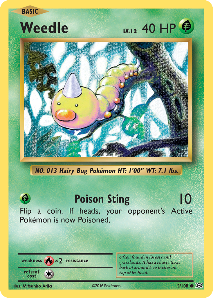 Weedle (5/108) [XY: Evolutions] | Gamers Paradise