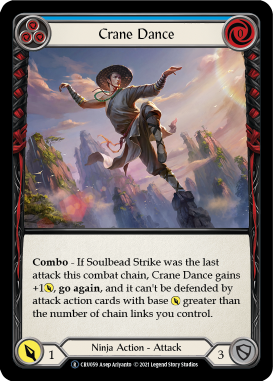 Crane Dance (Blue) [U-CRU059-RF] Unlimited Rainbow Foil | Gamers Paradise