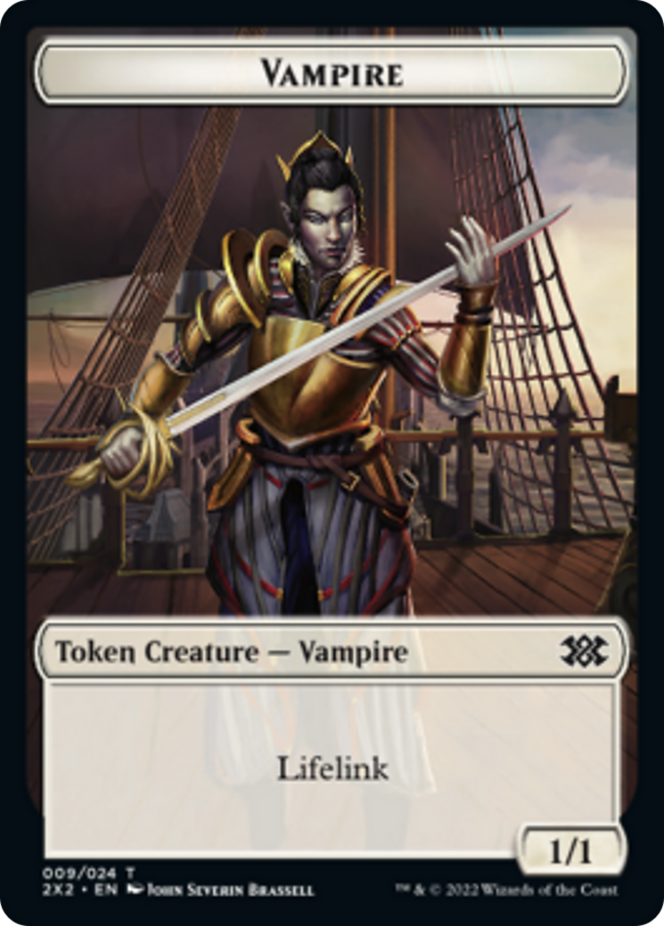 Elemental // Vampire Double-Sided Token [Double Masters 2022 Tokens] | Gamers Paradise