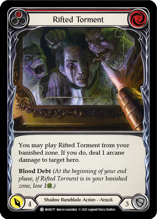 Rifted Torment (Red) [MON177] 1st Edition Normal | Gamers Paradise