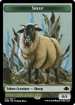 Sheep Token [Dominaria Remastered Tokens] | Gamers Paradise