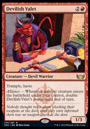 Devilish Valet (Promo Pack) [Streets of New Capenna Promos] | Gamers Paradise